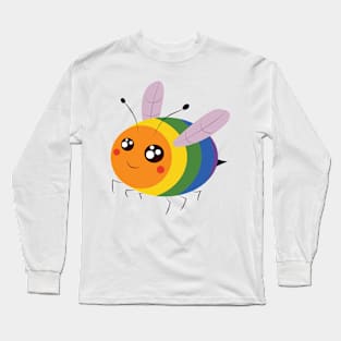 Rainbow Pride Bee Long Sleeve T-Shirt